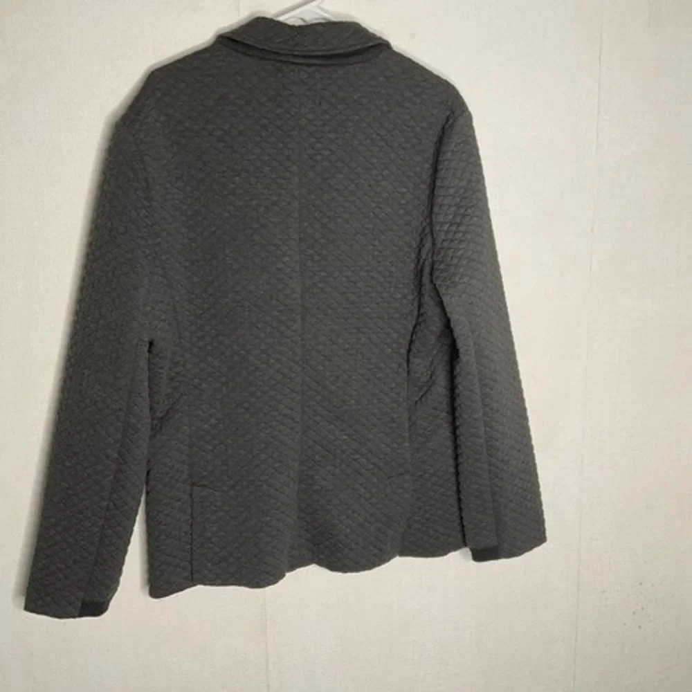 NWOT Betabrand Gray Long Sleeve 2 Button Sport Quilted Blazer‎ Men L China